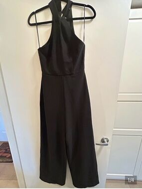 Sugarlips Black Halter Wide-Leg Jumpsuit